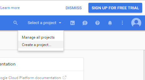 Select a project