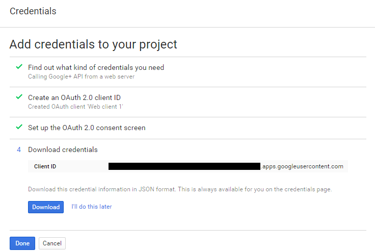 Show client id